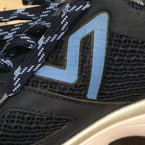 Vionic Satima Navy Light Blue Lace Up Athletic Performance Athleisure Sneakers - Picture 12 of 16